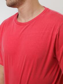 Men T-Shirts - 紅色 - 查看 4