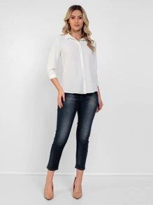 Women Blouses - 白色 - 查看 3