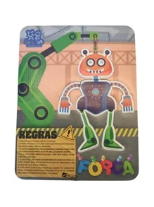 Robô Jogo Da Forca monta peças quebra cabeca - Multicolorido - Visão 5