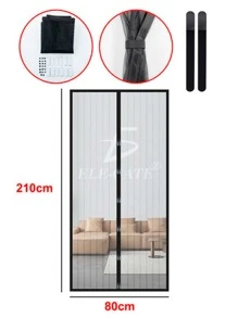 Ele-gate Puerta Mosquitero Magnética Auto sellante Resistente. - Gris - Ver 4