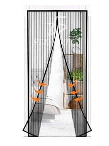 Ele-gate Puerta Mosquitero Magnética Auto sellante Resistente. - Gris - Ver 1