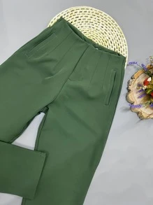 Women Pants - Army Green - View 4