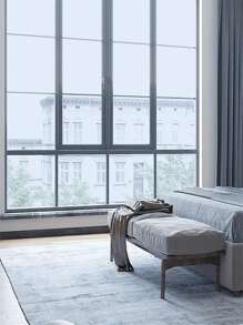 1roll One Way Mirror Window Film Daytime Privacy Heat Control Film Solar Film Self-adhesive Window Tint for Home and Office Blue & Silver - Blue - View 3