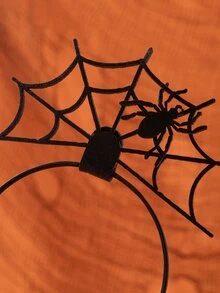 1pc Halloween Spider Headband - Black - View 2