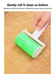 1 pieza Rodillo quitapelusas lavable, colores al azar - Verde - Ver 3