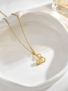 1 szt Wisiorek Love W kształcie serca 26 Naszyjniki Dla Damski Biżuteria