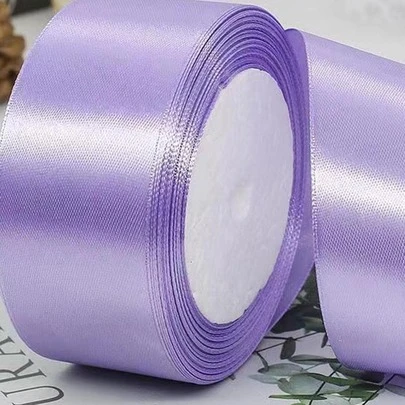 1卷0.6厘米/4厘米宽缎带，用于DIY蝴蝶结、蛋糕装饰、包装、