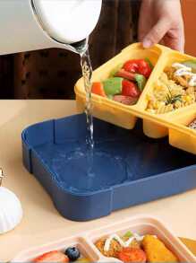 Lunch box coreano con funcion baño maria, loncheras para niños y adultos, tupper, topper de 3 separaciones SINO - Multicolor - Ver 2