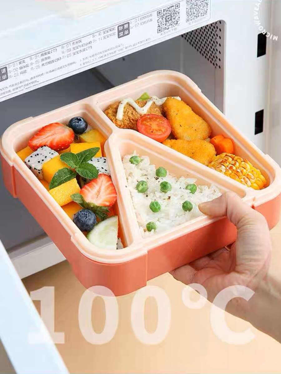 Lunch box coreano con funcion baño maria, loncheras para niños y adultos, tupper, topper de 3 separaciones SINO - Multicolor - Ver 1