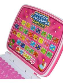 Computadora Juguete Para Niños Laptop Didáctica Interactiva - Albaricoque - Ver 4