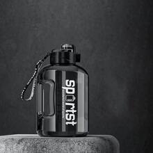 1 件大容量绳带吸管 Triton 保温杯，精确刻度便携式水瓶，坚固耐摔耐高温吨桶，适合热爱运动健身的男女学生，适合户外、露营