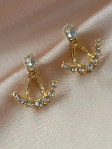 1 Paar Ohrringe Modisch & Glänzend Design, , Verschleiß 2 , Für Frauen - Verschiedenfarbig - Übersicht 3