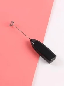 1 件强力手持式奶泡器，迷你奶泡器，电池供电（不包括）不锈钢饮料搅拌机，适用于咖啡、拿铁、卡布奇诺、冰沙、抹茶、热巧克力，两件随机发货 - 黑色 - 查看 5