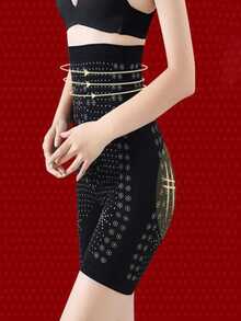 High-Waisted Girdle Shorts, Reducing And Shaping Girdle, Belly Slimming Panties, Seamless Buttock Shaping Girdle, Shaping Underwear For Women - 黑色 - 查看 10