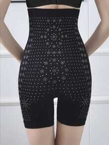 High-Waisted Girdle Shorts, Reducing And Shaping Girdle, Belly Slimming Panties, Seamless Buttock Shaping Girdle, Shaping Underwear For Women - 黑色 - 查看 5