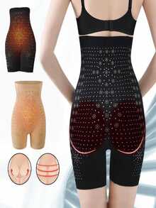 High-Waisted Girdle Shorts, Reducing And Shaping Girdle, Belly Slimming Panties, Seamless Buttock Shaping Girdle, Shaping Underwear For Women - 黑色 - 查看 11