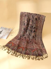 Khăn choàng nhẹ thời trang phong cách Boho 1 cái thoáng khí & tối giản dành cho nữ, thích hợp để mặc hàng ngày và chụp ảnh du lịch - Nhiều màu - Xem 2