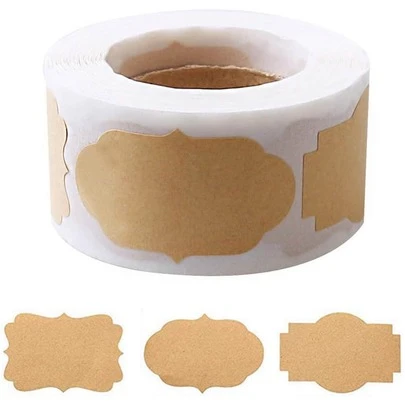 250pcs/Roll Gift Jar Labels, Name Bottle Stickers, Self-Adhesive Handmade Multipurpose Christmas Labels, Suitable For Cosmetics Decoration, Mason Jars, Food Crafts, Christmas Gifts, Merry Christmas