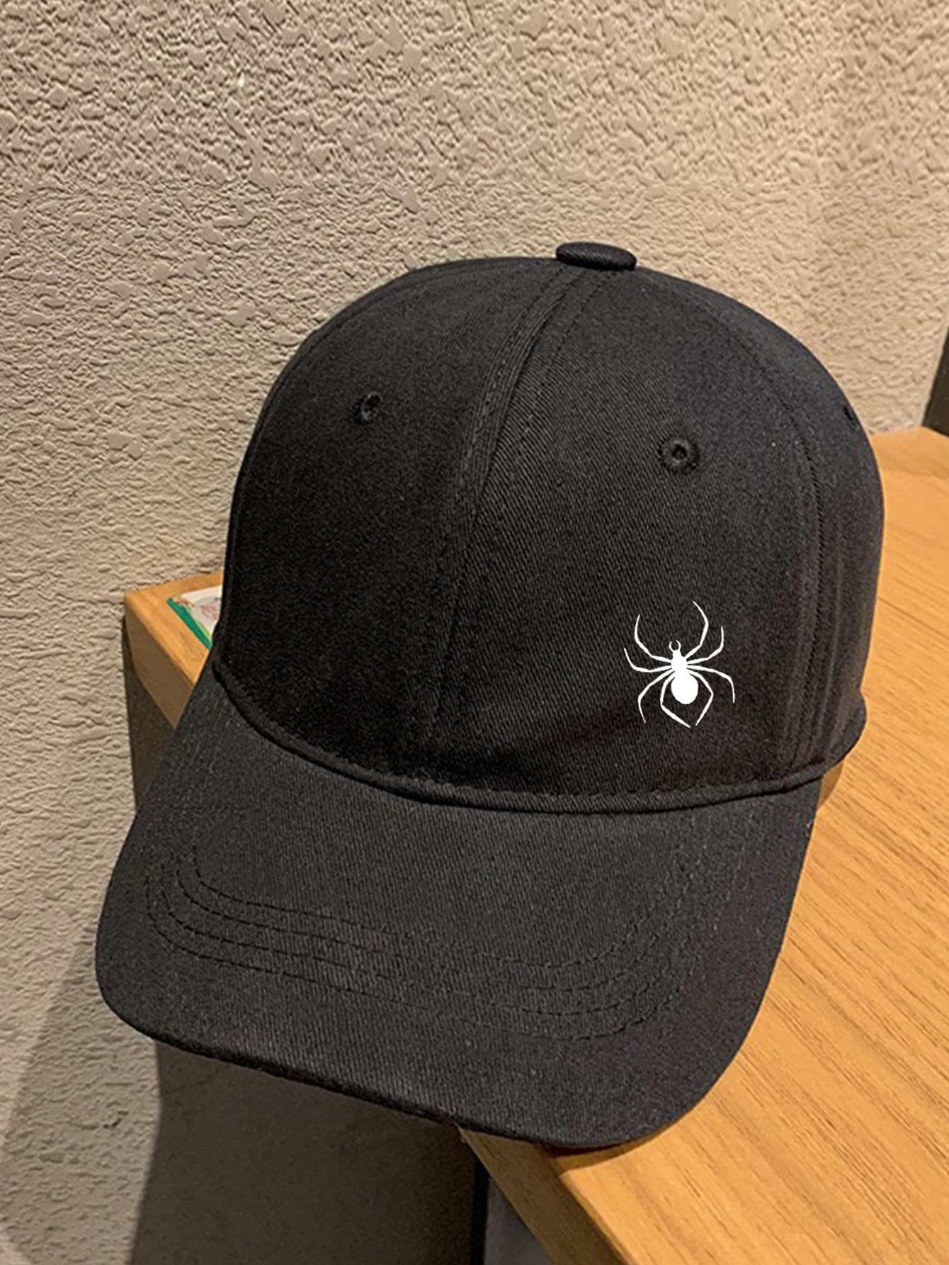 Women Spider Print Baseball Cap Halloween