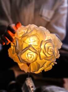 Led Rose Flower String Light, Indoor Proposing Ambiance Light, Birthday Party Scene Decoration, Teenage Girl Room Decor