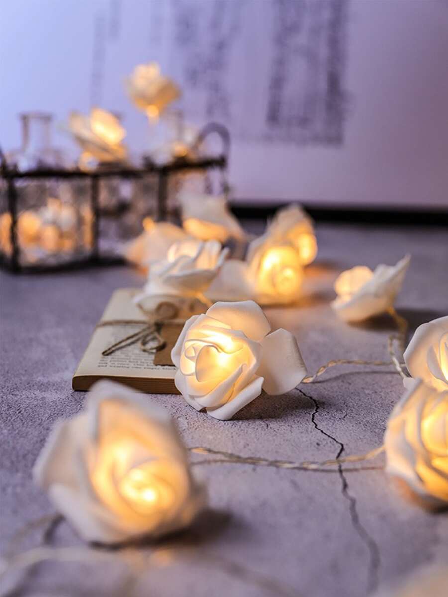 Led Rose Flower String Light, Indoor Proposing Ambiance Light, Birthday