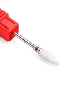 1pc White Ceramic Nail Drill Bit Milling Cutter Rotate Burr Nail File Machine Manicure Cleaning Cuticle Polishing Accessories - Multicolor - View 2