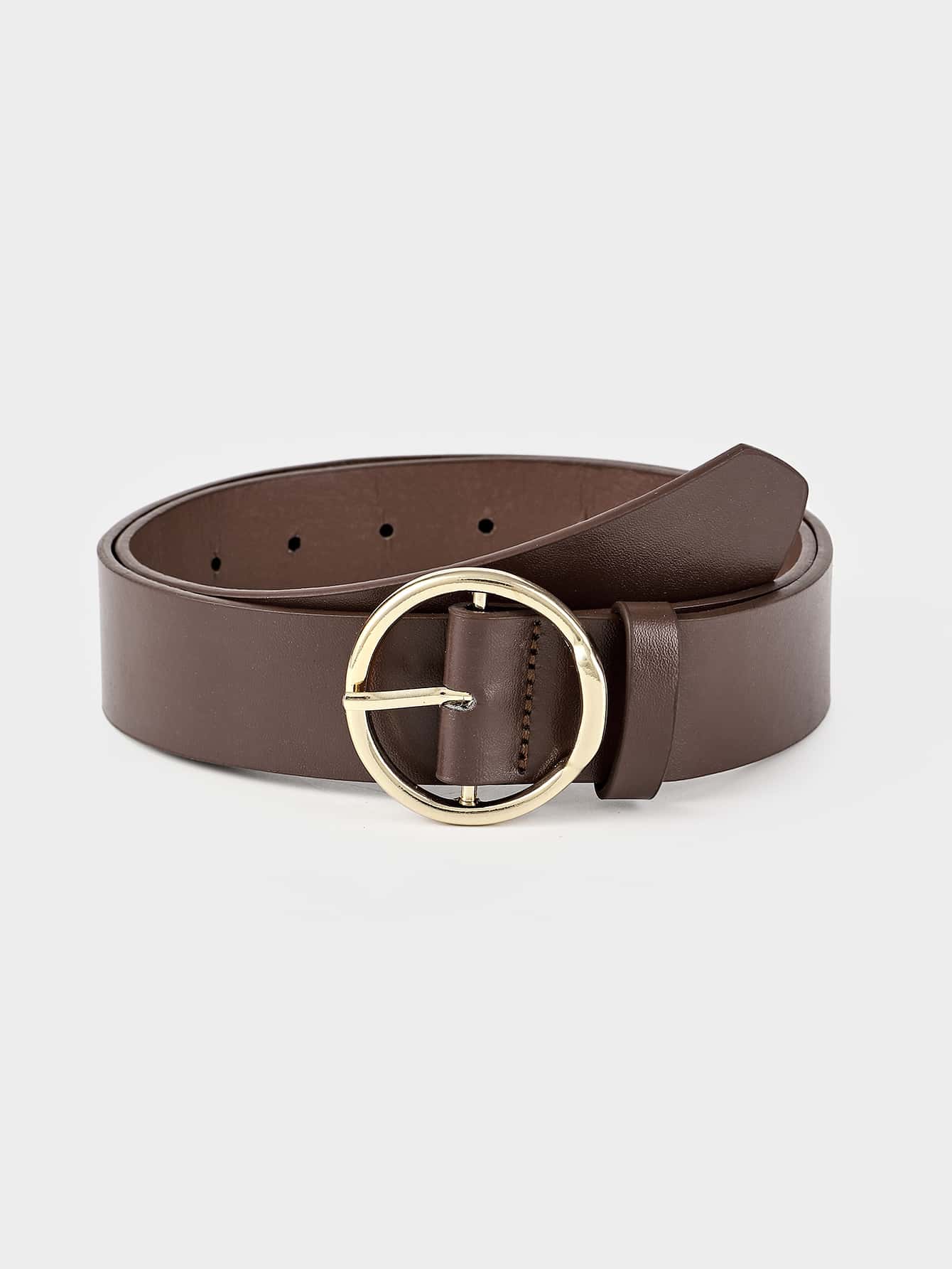 1 chiếc thắt lưng thời trang và đa năng dành cho nữ có khóa nổi màu vàng trang trí dùng hàng ngày, thường ngày, mùa hè, đi học, mùa thu, mùa lễ hội Halloween - Cà phê - Xem 1