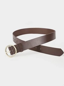 1 chiếc thắt lưng thời trang và đa năng dành cho nữ có khóa nổi màu vàng trang trí dùng hàng ngày, thường ngày, mùa hè, đi học, mùa thu, mùa lễ hội Halloween - Cà phê - Xem 3