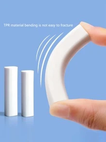 1set Cartoon Design Office Rubber Eraser With 2 Replacement Refills - Pink - View 5