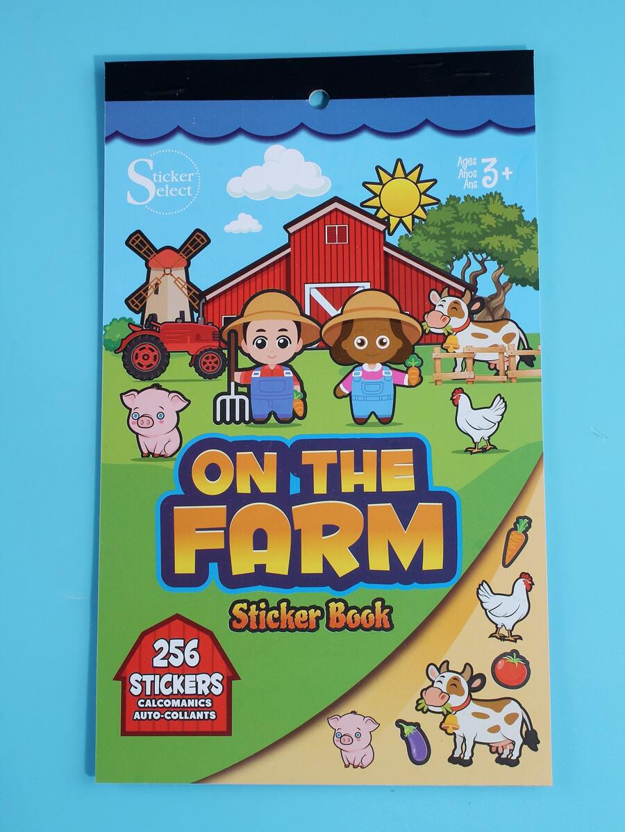 1 Gói DIY Trẻ em Creative Nông trại Con bò 6 Hình dán Sách 1 - Nhiều màu - Xem 1