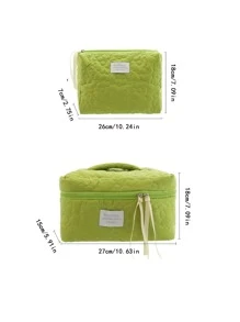 Túi trang điểm bông hoa 1pc - Màu vàng - Xem 10