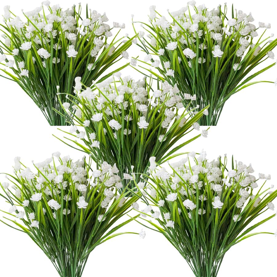 1pc White Artificial Flower, Decoration Faux Flower - White - View 1