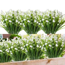 1pc White Artificial Flower, Decoration Faux Flower - White - View 2