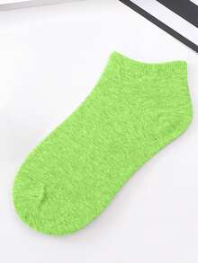 10的燈綠色襪子女性素色襪子四通用女性短筒襪家庭休閒時尚百搭隱形低胸止汗走吸汗船襪
