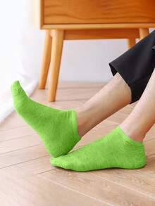 10的燈綠色襪子女性素色襪子四通用女性短筒襪家庭休閒時尚百搭隱形低胸止汗走吸汗船襪