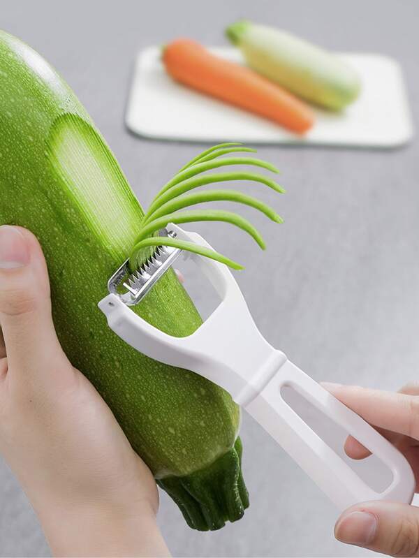 1pc Home Use Stainless Steel Melon Planer Fruit Peeling & Slicing Knife, Vegetable Peelers