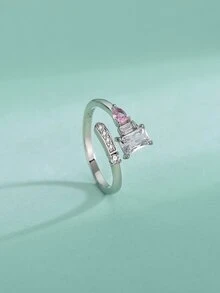 時尚和簡約風S925銀氧化鋯吊墜項鍊,耳環,圓環,首飾套裝