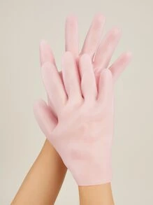 Foot care 4 件装硅胶美白保湿手套和脚袜、护肤套装 - 粉色 - 查看 2