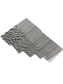 50入組/99入組高速鋼鈦電鍍扭曲鑽頭套裝，1.5mm-10mm木工扭曲鑽頭，直柄孔鑽頭套裝圓柄 - 金色 - 查看 2