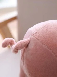 1入組9.8英寸模擬豬毛絨玩具,舒適毛絨可愛模擬豬寵物毛絨玩偶,最佳聖誕復活節生日禮物 - 粉色 - 查看 3