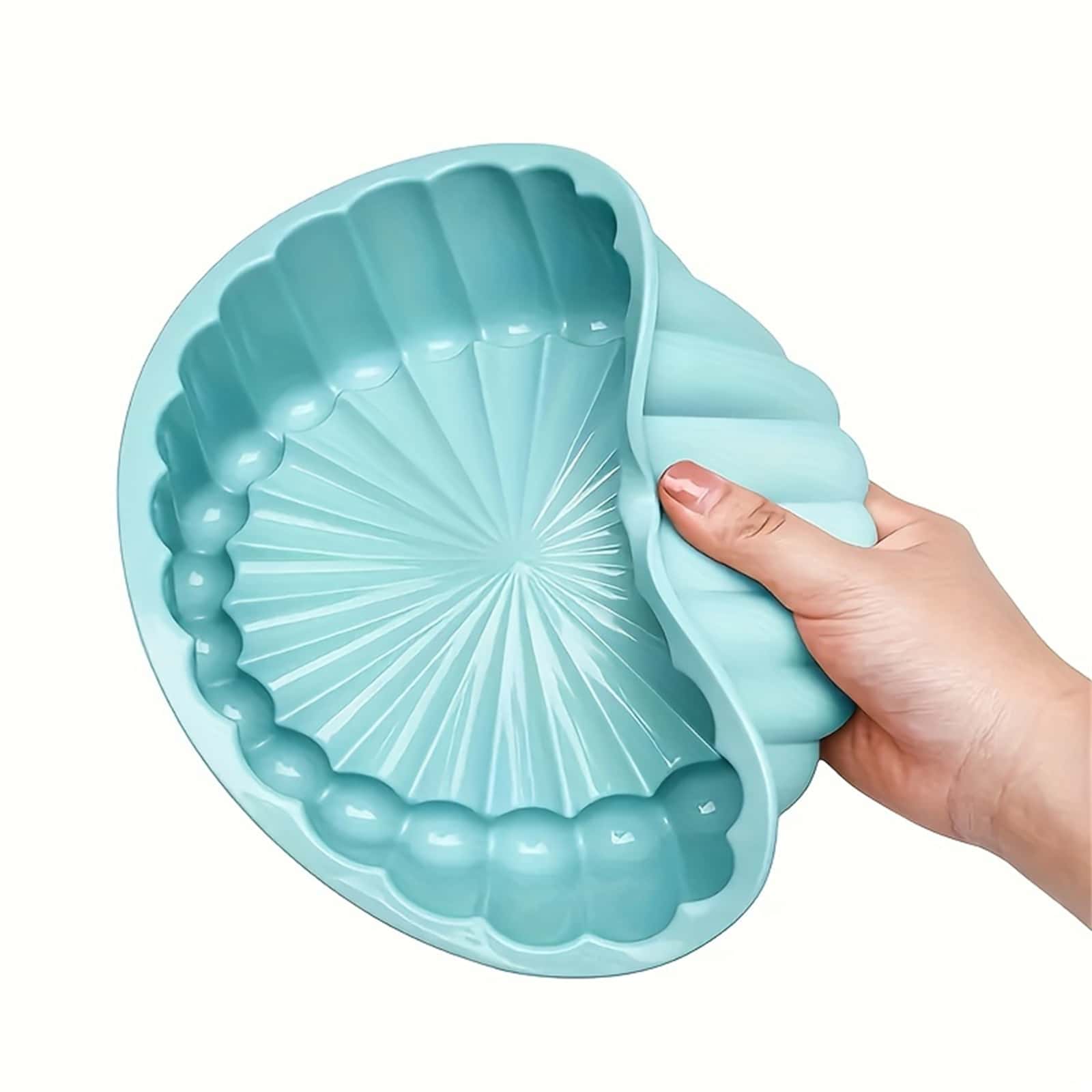 1pc Shaped Silicone Cake Corrugated Baking Bread Baking Pan High