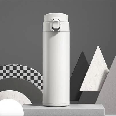 件創意不鏽鋼保溫杯，時尚 304 不鏽鋼彈跳保溫杯適合生日派對禮物，450 毫升/320 毫升