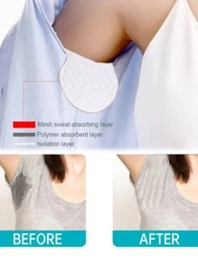 10 pièces/20 pièces Coussinets de sueur jetables sous les bras, écran de sueur invisible et respirant pour l'été, coussinets d'absorption de sueur inodores unisexes, coussinets et protecteurs d'absorption de la transpiration pour les vêtements, rafraîchissement estival, plage, voyage