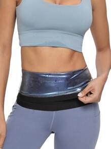 1pc PU Polyurethane Sports Waist Belt Shapewear Waist Trainer Corset - Blue - View 2