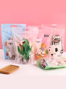 25入組可愛卡通餐飲包裝袋,可重複使用糖果&堅果包裝 - 無色 - 查看 1