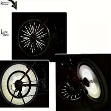 1pack/12pcs Bicycle Reflective Spoke Strip For Mountain Bike Steel Ring Wind Fire Wheel - Silver - View 10