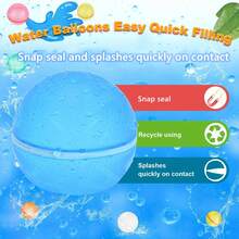 可重複使用矽膠水氣球,各種各樣顏色,水注射嘴唇,戶外水遊戲玩具適合夏天派對樂趣 - 彩色 - 查看 3