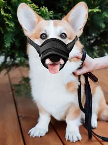 Cubierta para la boca del perro, máscara bebible para perros pequeños y medianos - Negro - Ver 3