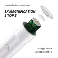XEIJAYI 可充電式美甲燈 便攜式 LED 美甲燈筆迷你美甲燈 適用假指甲乾燥燈 白色單指烘乾機 適用指甲、腳趾甲、凝膠指甲油 LED 燈 - 白色 - 查看 3