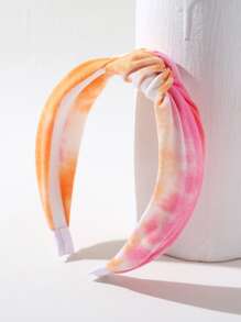 4PCS Tie Dye Kink Headbands For Teen - Multicolor - View 3